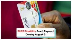August 21 Alert: Ensure Your R2,315 Disability Grant Isn't Suspended by Checking Your Status Now