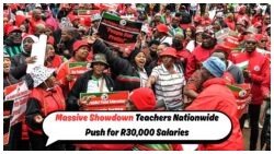 August 2025: South African Teachers Demand R30,000 Salaries in Nationwide Protest Uprising