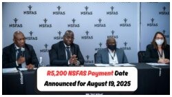 Exciting News for Students: R5,200 NSFAS Payment Arrives on 19 August!