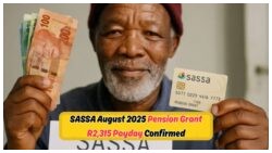 Exciting News for South African Seniors: R2,315 SASSA Grant Arriving on August 20