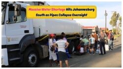 Johannesburg Water Crisis: Pipe Collapse Sparks Urgent Tanker Response, But Shortages Persist!