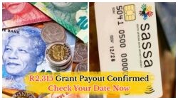 R2,315 SASSA Grant: Discover Your August Payment Date and Provincial Schedule Now