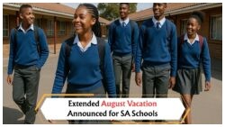 Could South African Schools Enjoy a Lengthier August Break This Year?