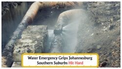 Johannesburg's Southern Suburbs Brace for Major Water Cuts Amid Widespread Pipe Bursts